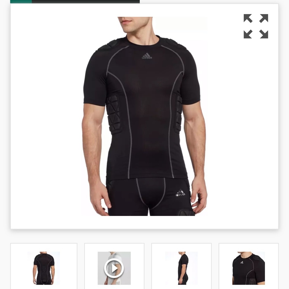 Adidas Adult Techfit Padded Football Shirt